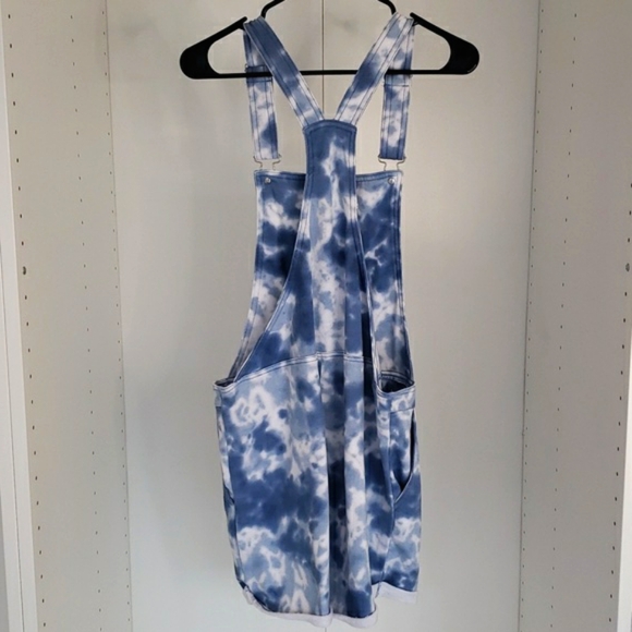 Funky Jordache blue & white tie dye overall jersey shorts - Picture 9 of 13